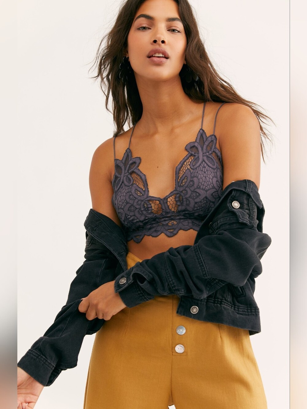 Free People | Adella Barlette In Charcoal Grey | Sz S